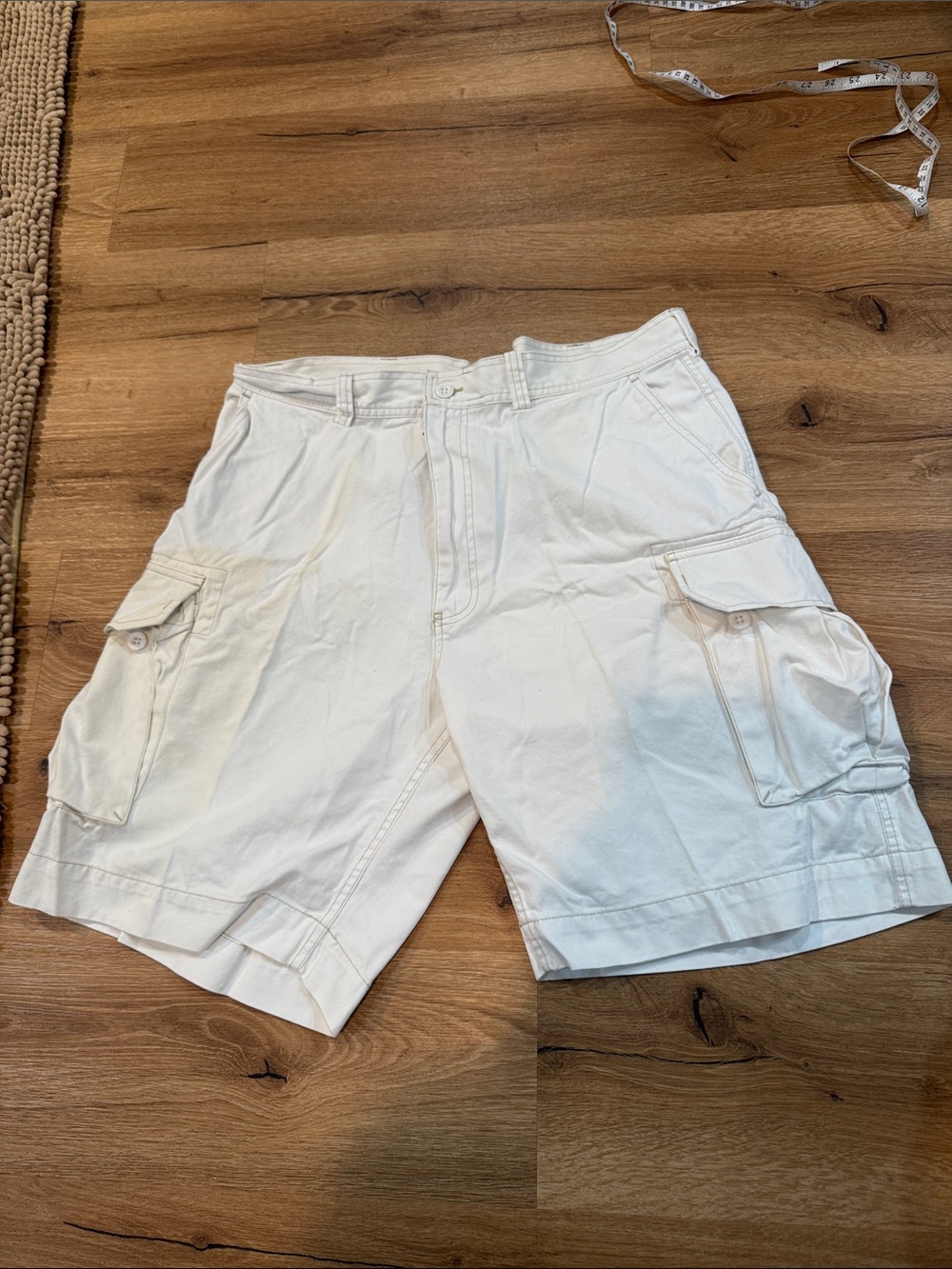 Ralph Lauren Men's White Cargo Shorts